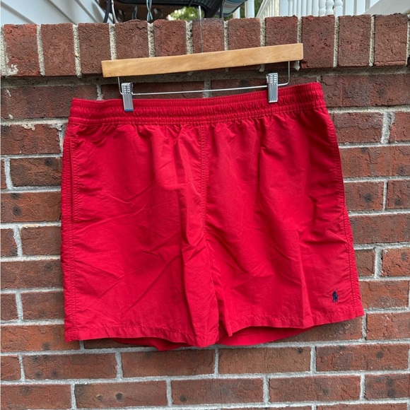 Polo Ralph Lauren Red Swimming Swim Trunks Shorts Size XXL 2XL Men’s - Picture 6 of 6
